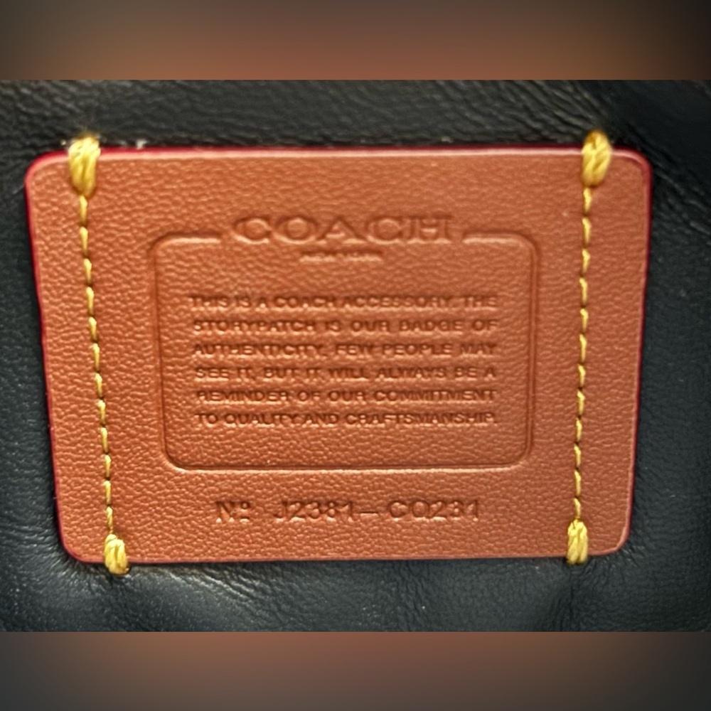Coach Restored Harley Patchwork Black Shoulder Bag Care card EC MSRP 610 - Picture 11 of 15